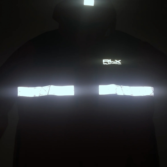 Polo Ralph Lauren RLX Red and Black Water-Repellent Hooded Anorak Jacket - Picture 10 of 13